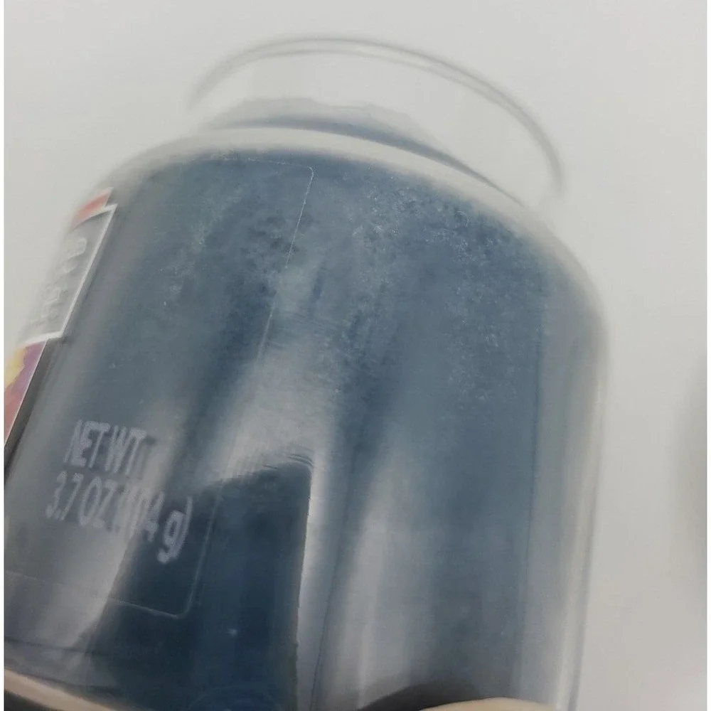 Autumn Gathering‎ Yankee Candle 3.7 oz Sm Jar Lid Homewarmer Blue Retired Rare